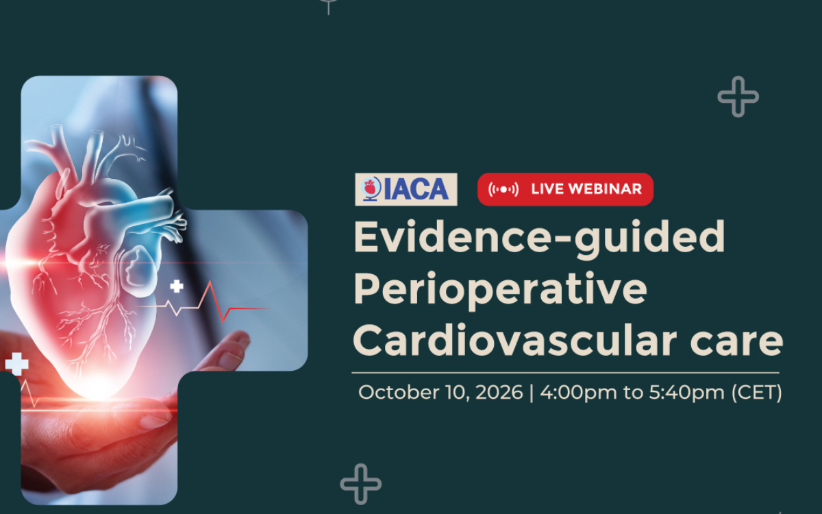 IACA Webinar: Evidence-Guided Perioperative Cardiovascular Care
