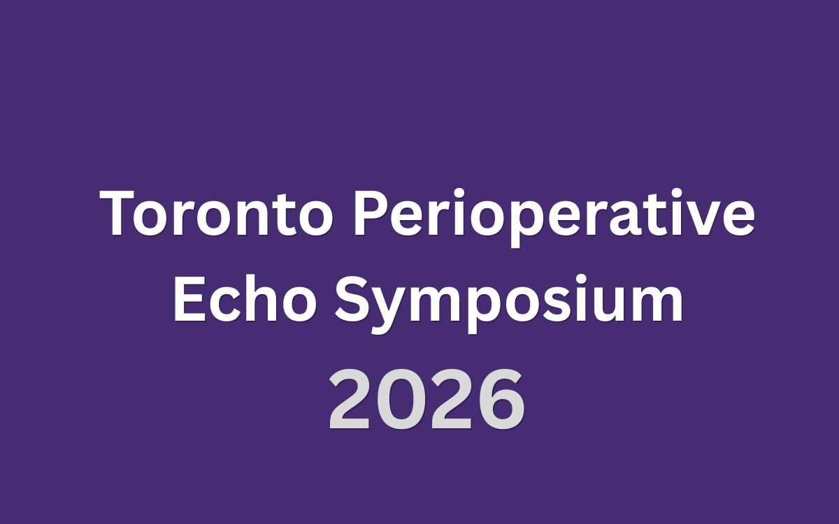 Toronto Perioperative Echo Symposium 2026